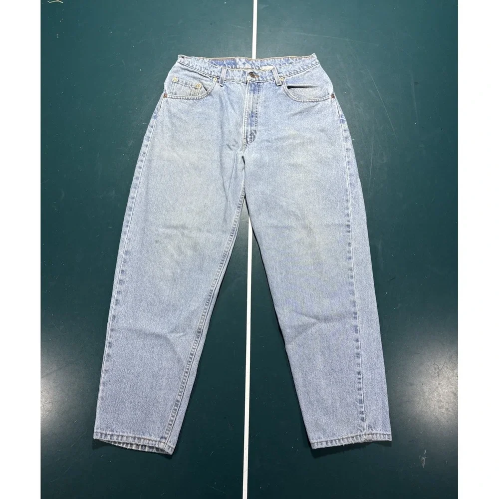 Vintage Levis 560 Jeans Mens 32x29 Blue Light Wash Loose Fit Tapered Leg USA 90s
